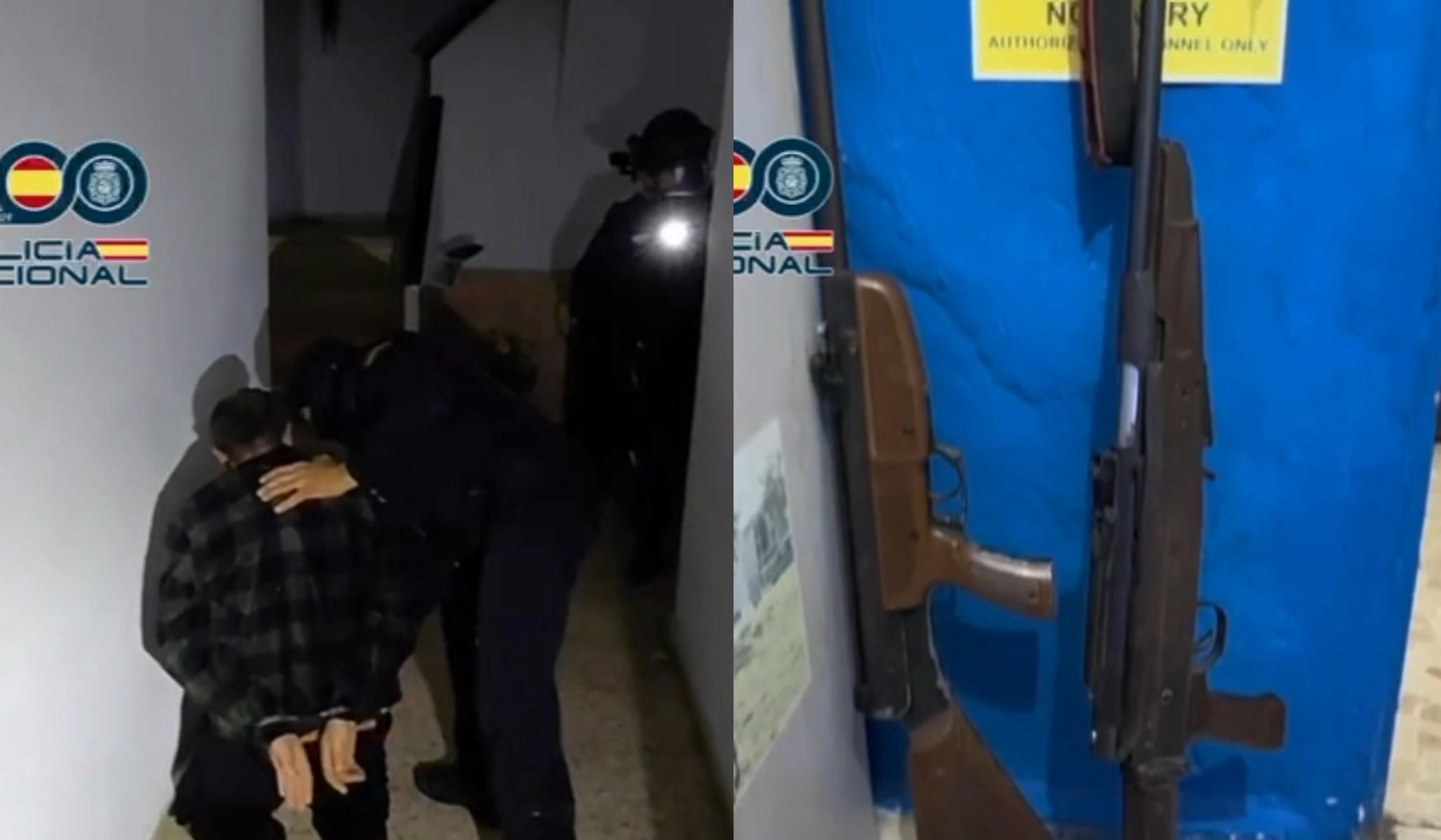 Un agente detiene a un hombre en El Puerto. Un agente detiene a un hombre en El Puerto.