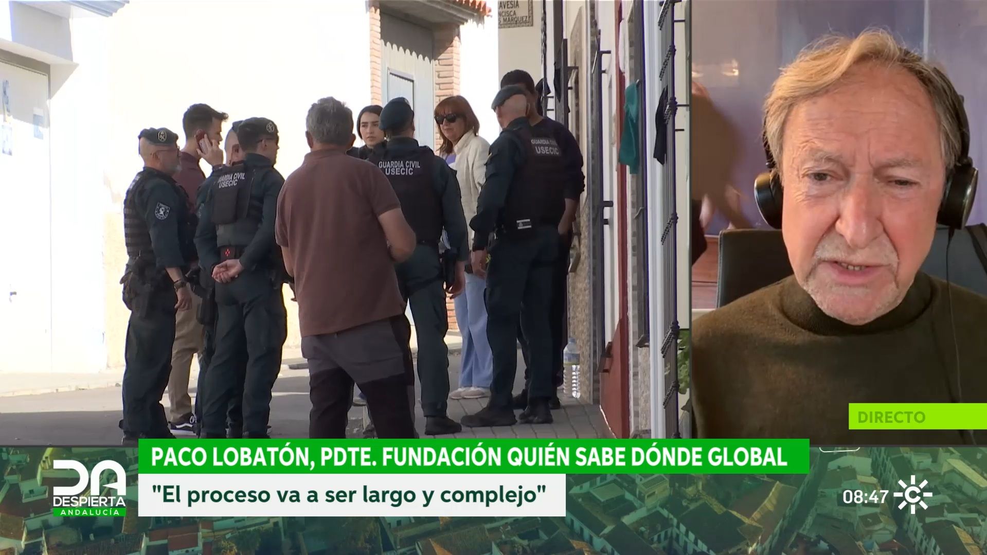 Paco Lobatón en Canal Sur. Paco Lobatón en Canal Sur.