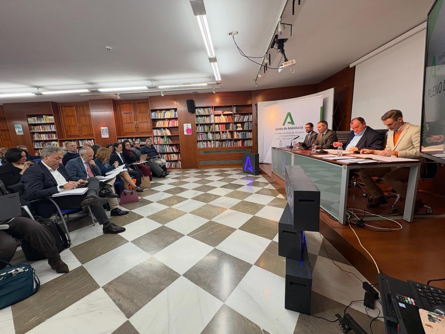 Reunión del Consejo Escolar de Andalucía.