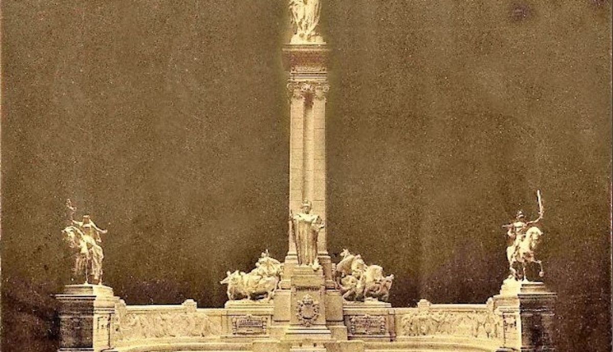 Monumento a las Cortes, proyecto original.