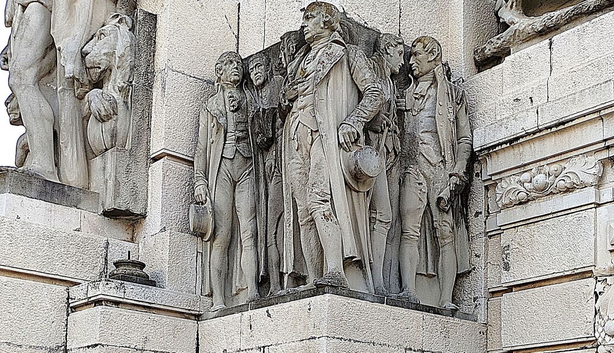 Relieve de los diputados doceañistas hispanoamericanos en plena debate parlamentario.