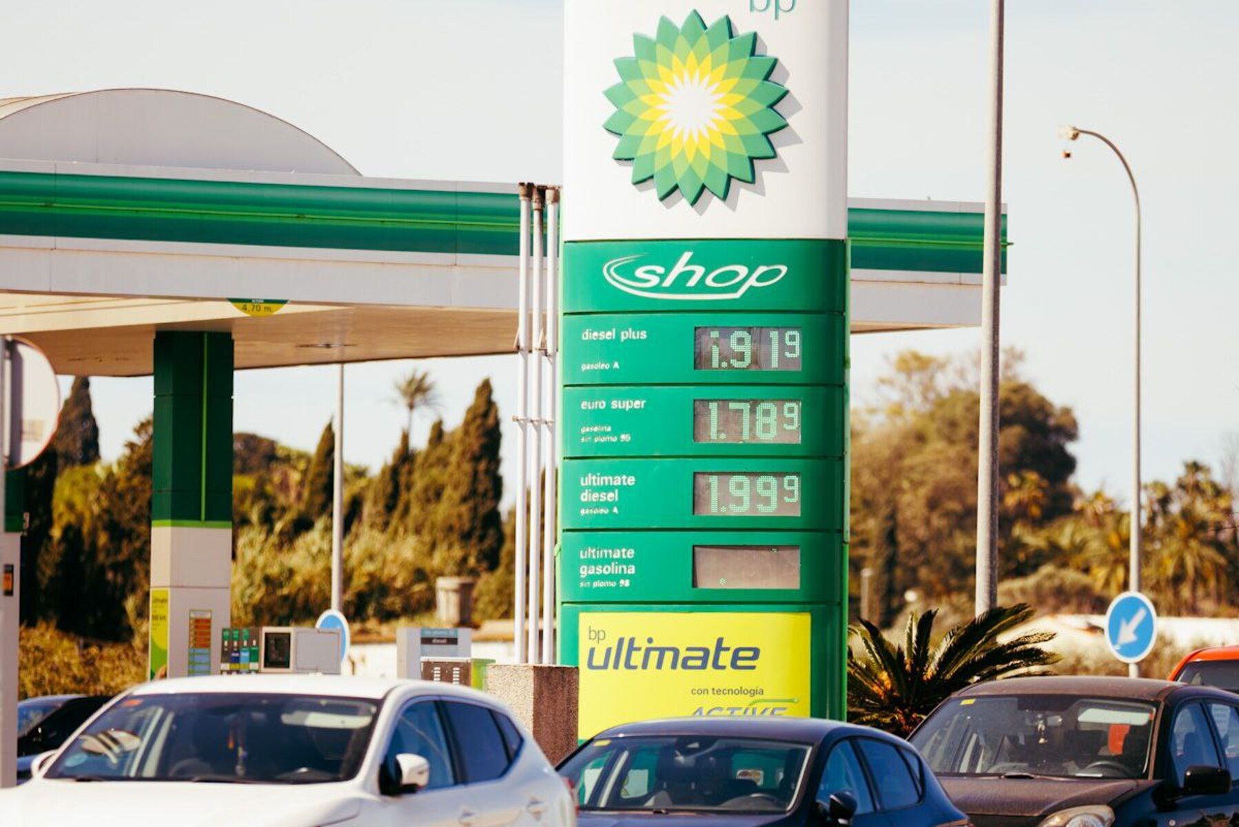 El precio de la gasolina, disparado.