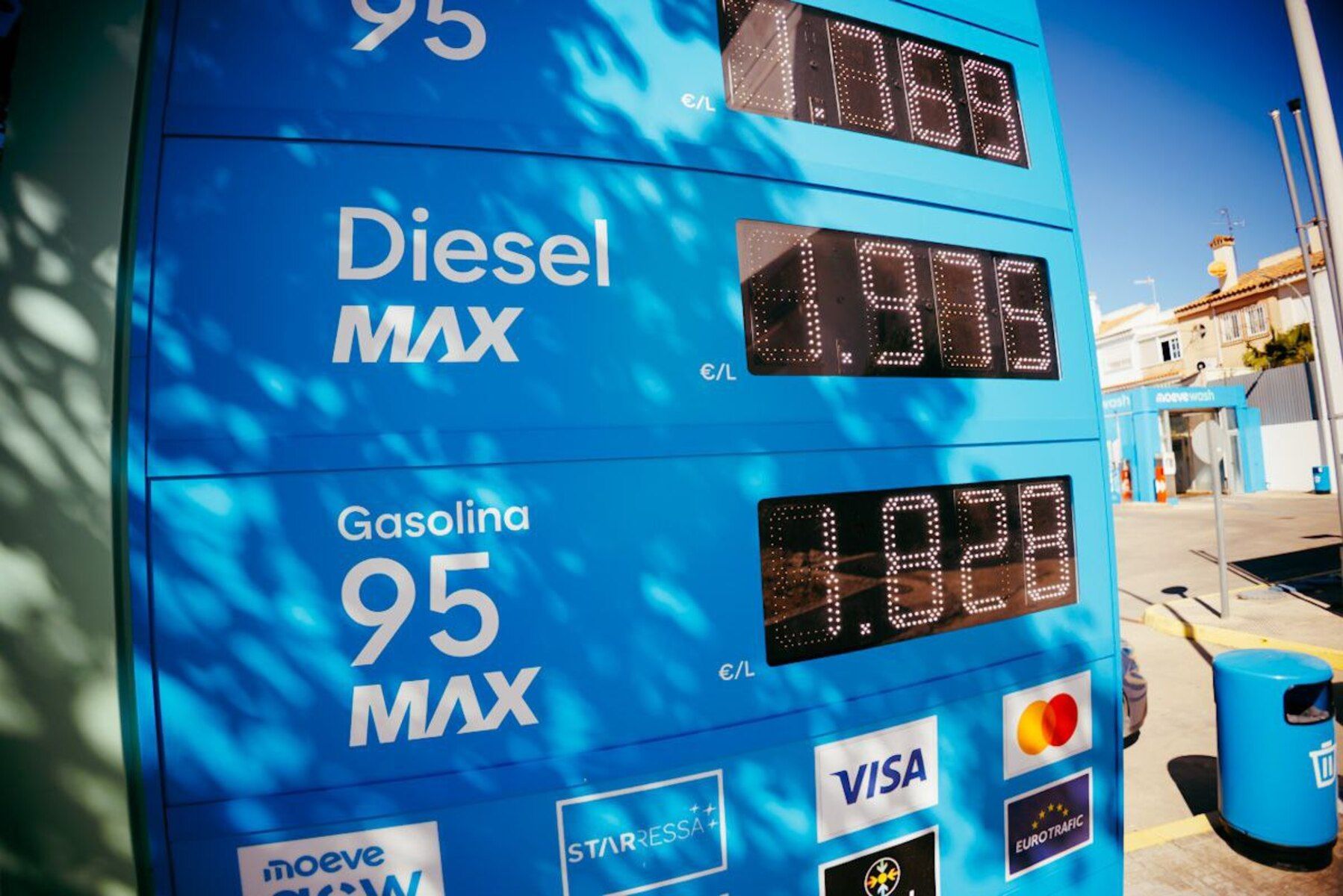 Las gasolineras marcan precios como los de la Guerra de Ucrania.