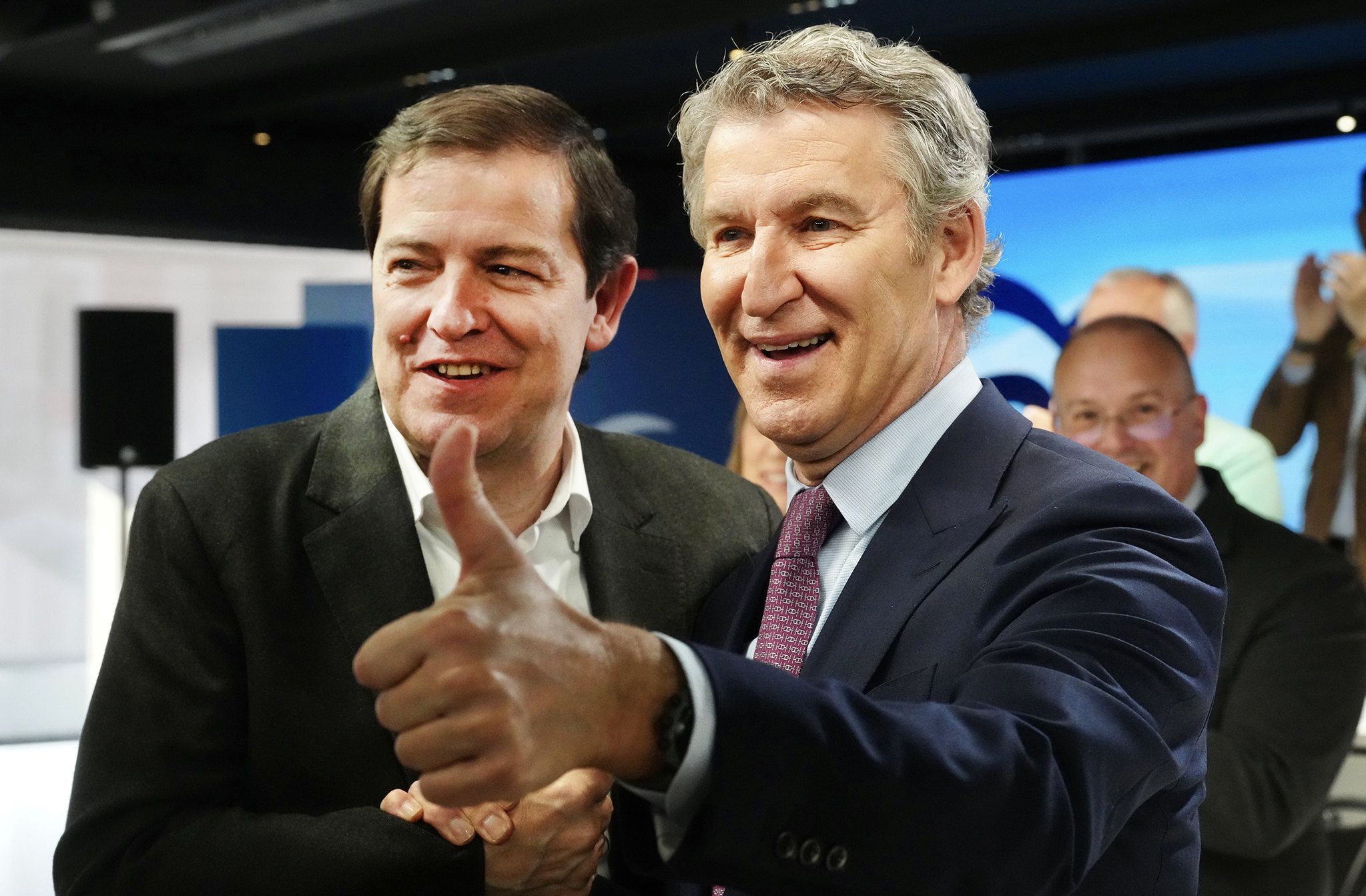 Feijóo con Mañueco este lunes.