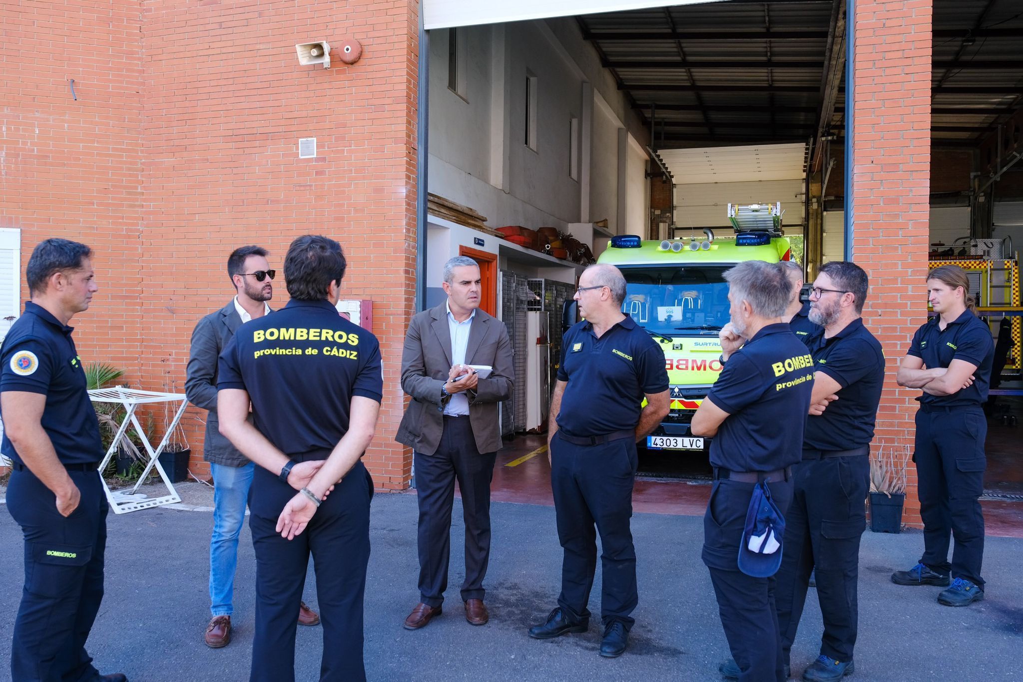 La visita de José Ortiz al parque de El Puerto.