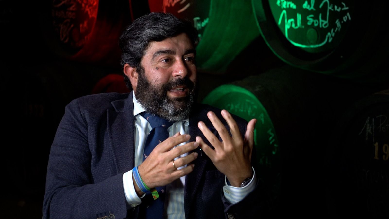 José Manuel Garcia Cordero, presidente de la Unión de Hermandades de Jerez, en El Reservado.