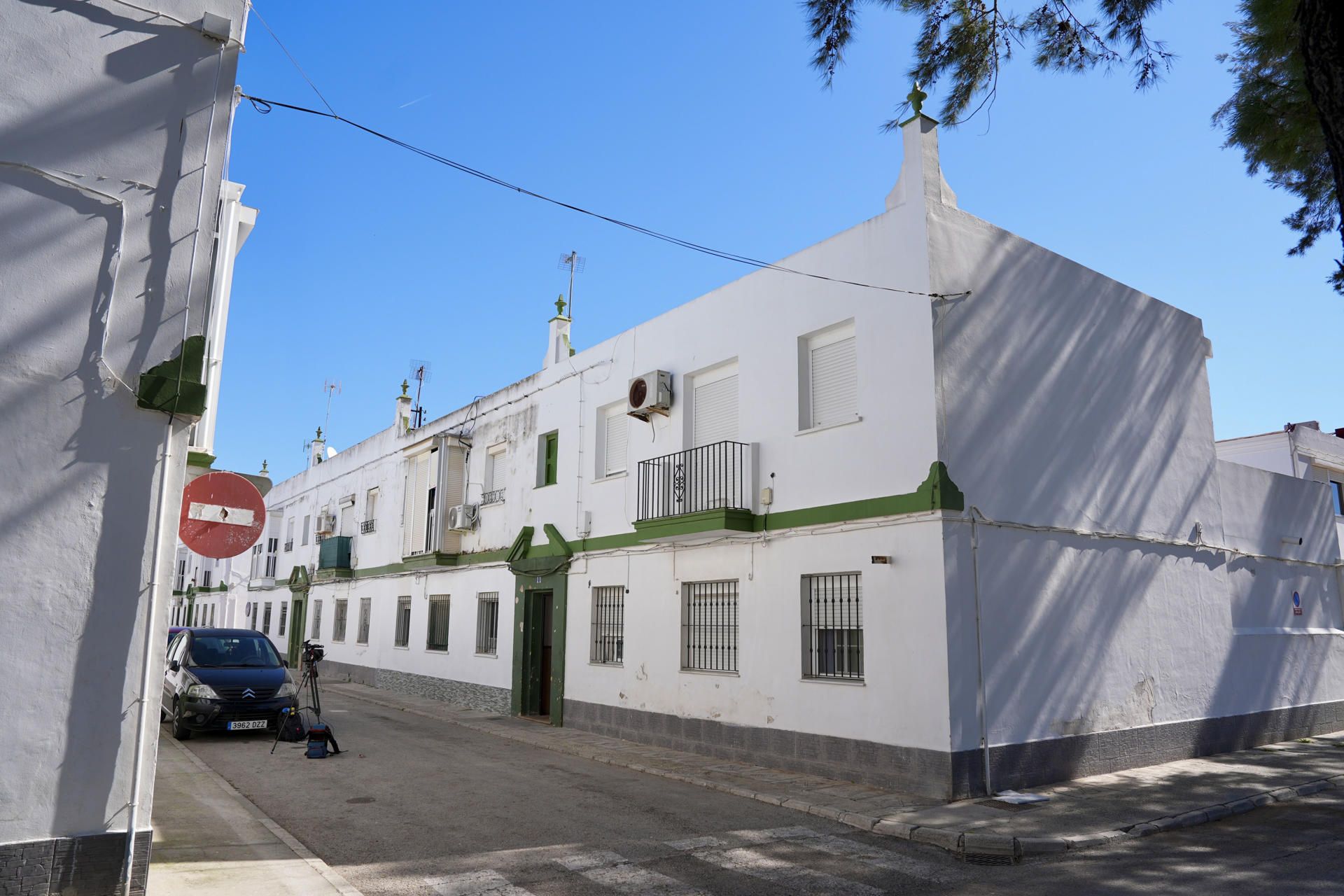 Vivienda de El Puerto donde se produjo el secuestro y el crimen del funcionario de 48 años.