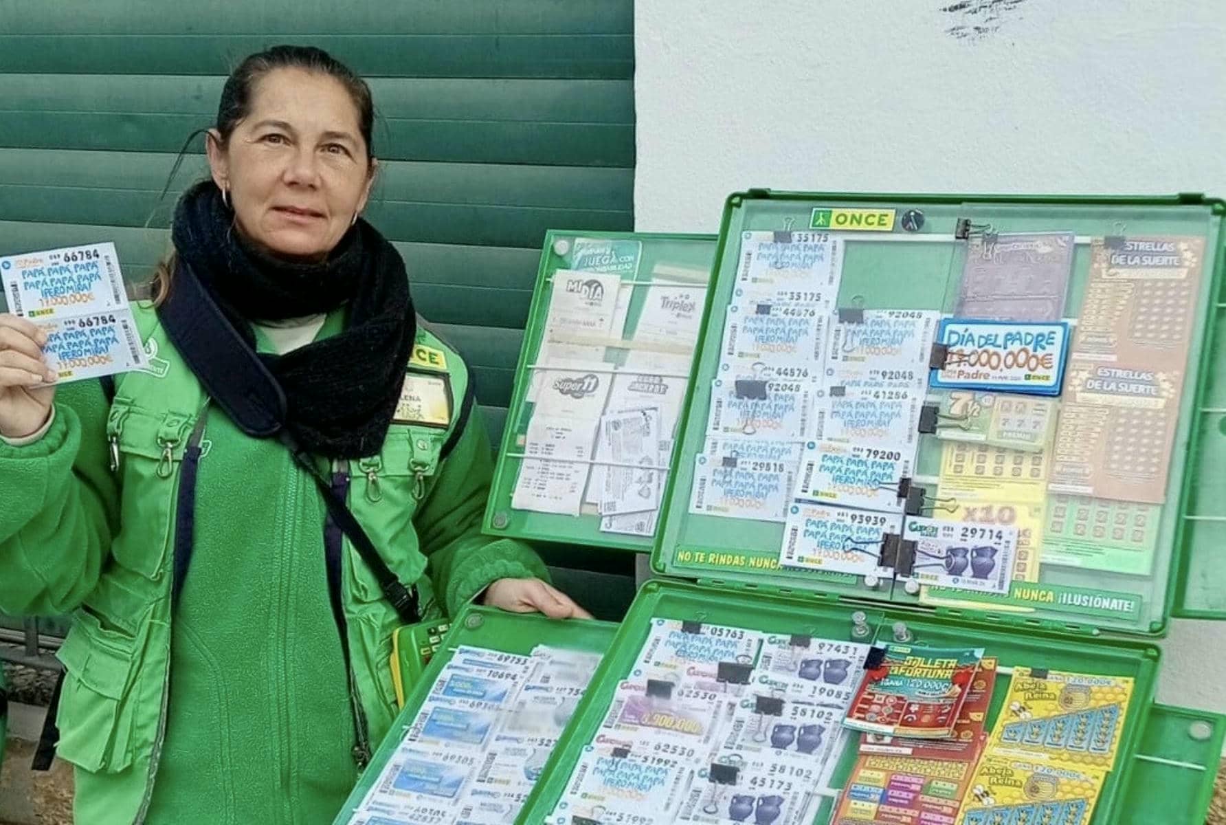 Elena Vega, vendedora de la ONCE en Chiclana.