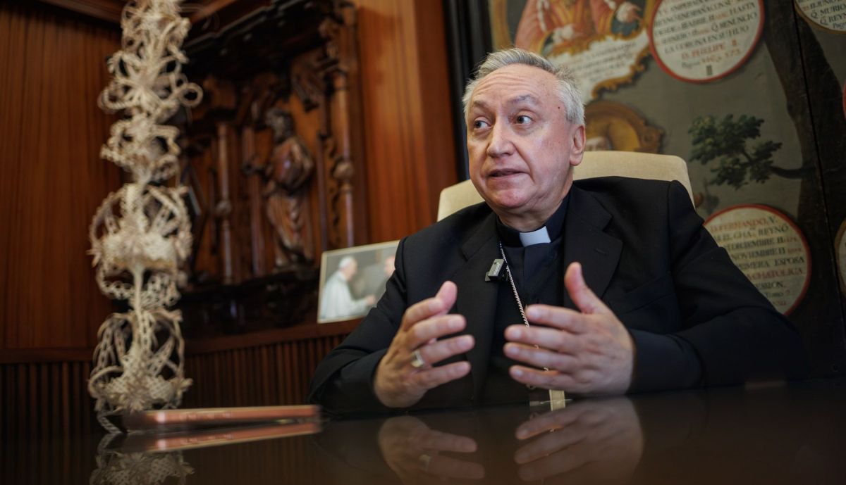 El obispo José Rico Pavés durante la entrevista con lavozdelsur.es, este pasado miércoles.