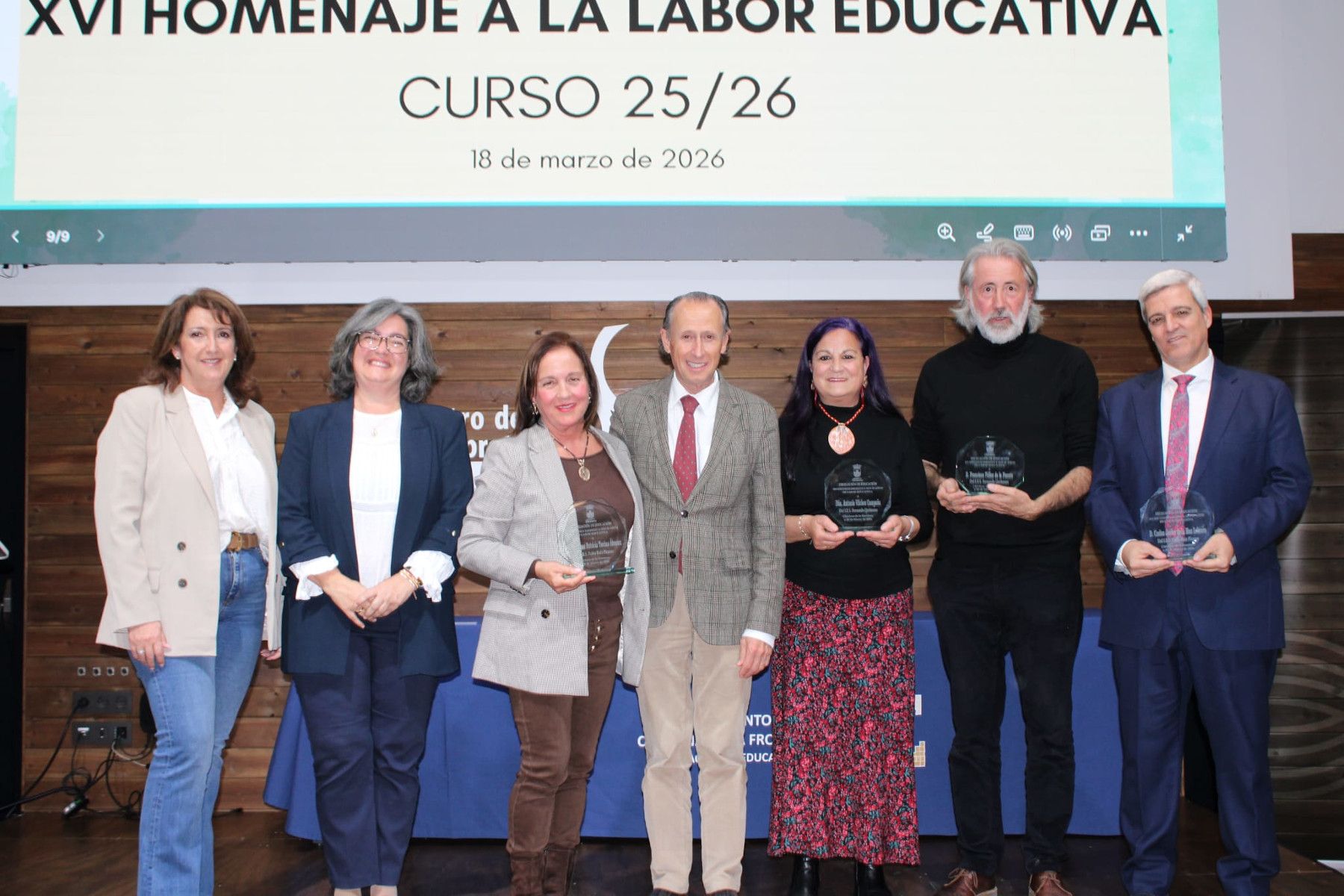 Homenaje a la labor educativa de cuatro docentes en Chiclana.
