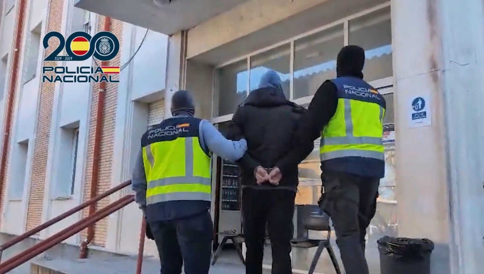 El detenido por la Policía Nacional.