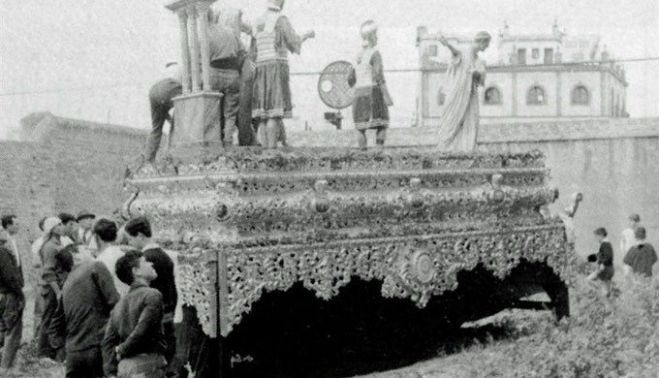 misterio de San Benito de Sevilla en su antiguo paso hoy de Santa Marta