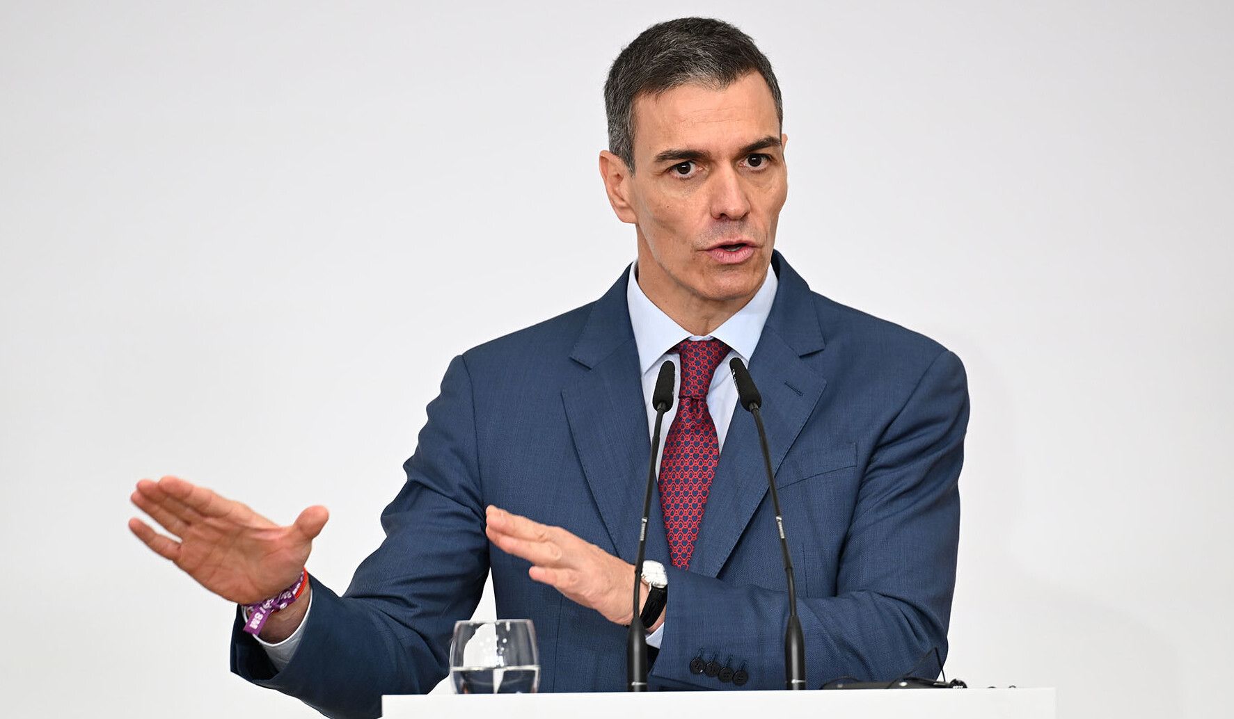 Pedro Sánchez, en una intervención reciente. Pedro Sánchez, en una intervención reciente.
