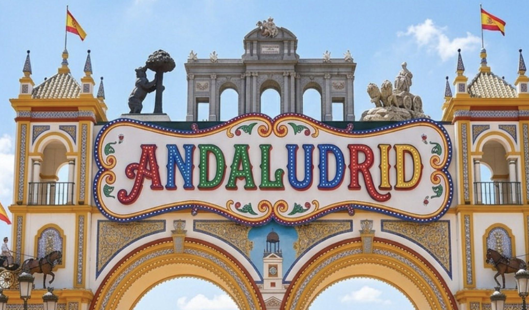 'Andaldrid', la feria ficticia que parodia a Madrilucía, obra de Capitán Adobo. 'Andaldrid', la feria ficticia que parodia a Madrilucía, obra de Capitán Adobo.