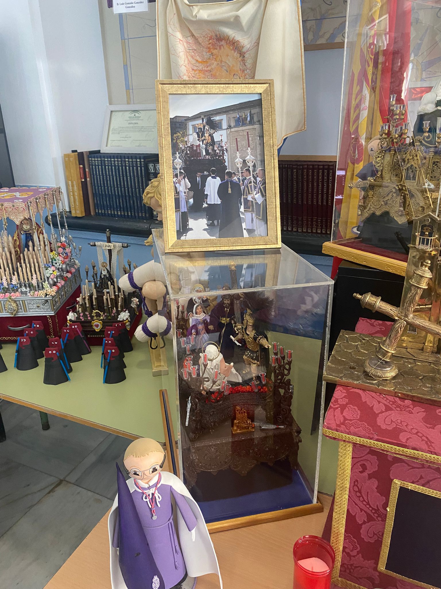 Algunos de los objetos que se exponen. 