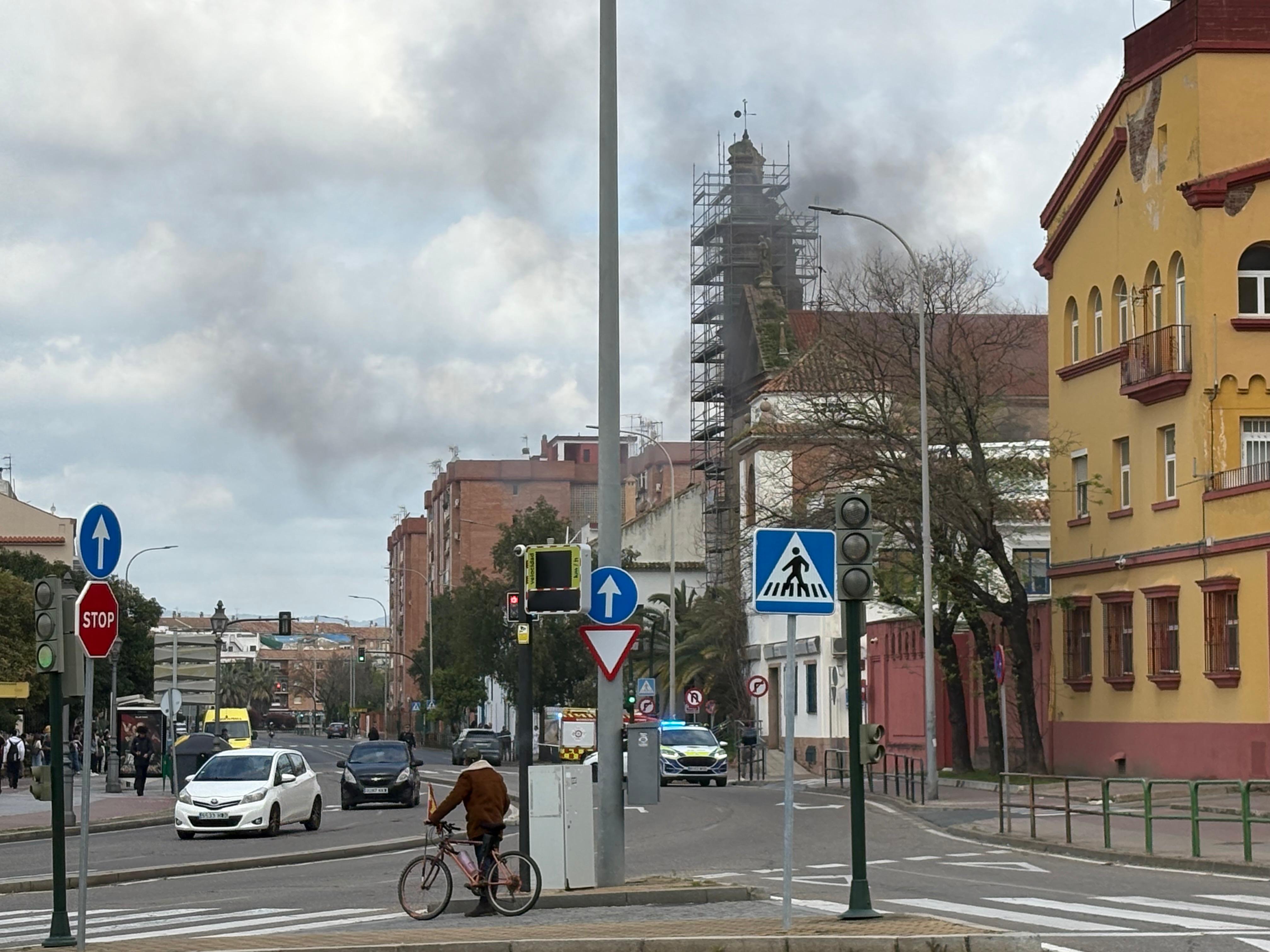 Incendio en una iglesia de Córdoba. Incendio en una iglesia de Córdoba.