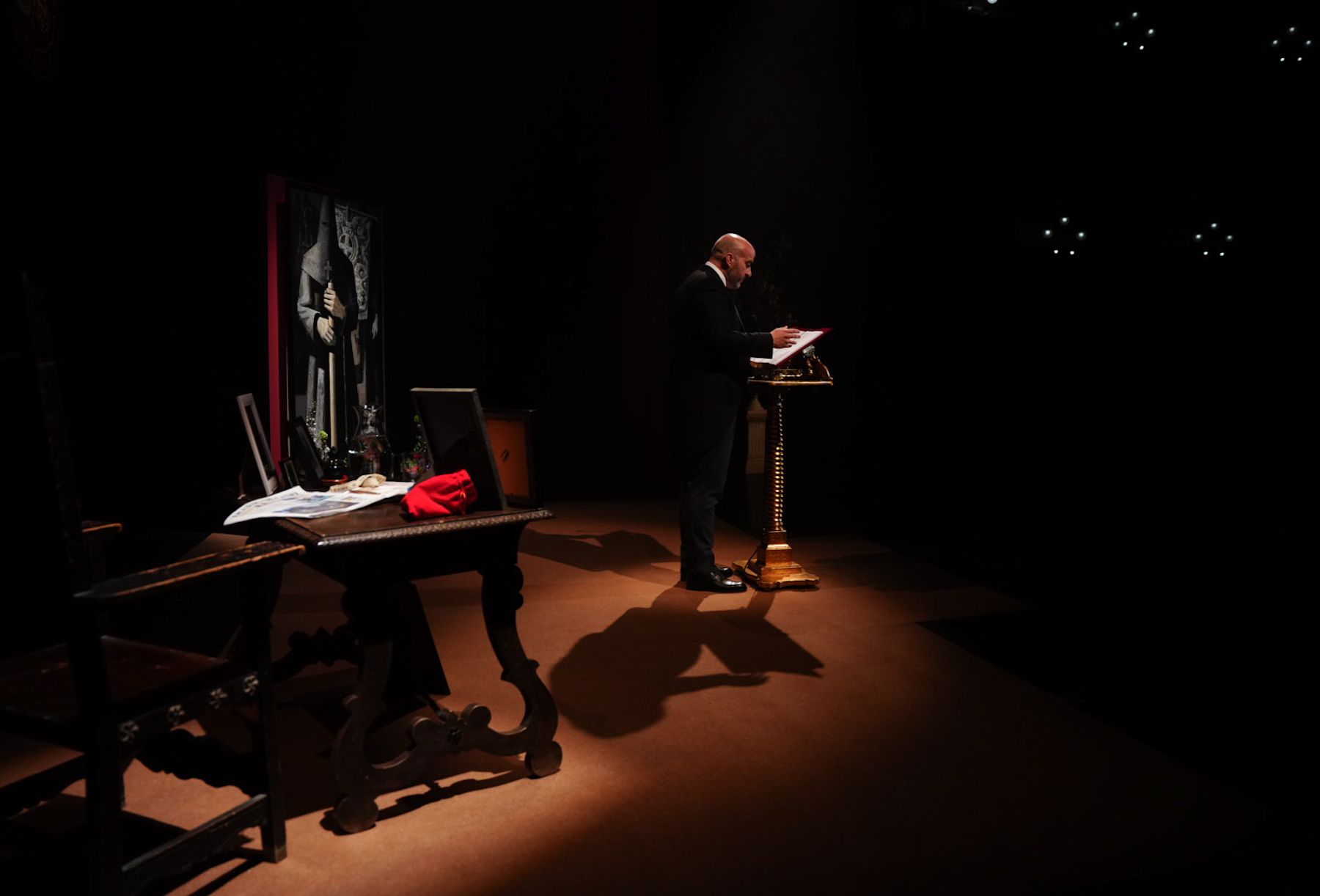 El pregonero, Pablo Durio, ha tenido un especial recuerdo a su niñez cofrade en la Semana Santa de Cádiz.