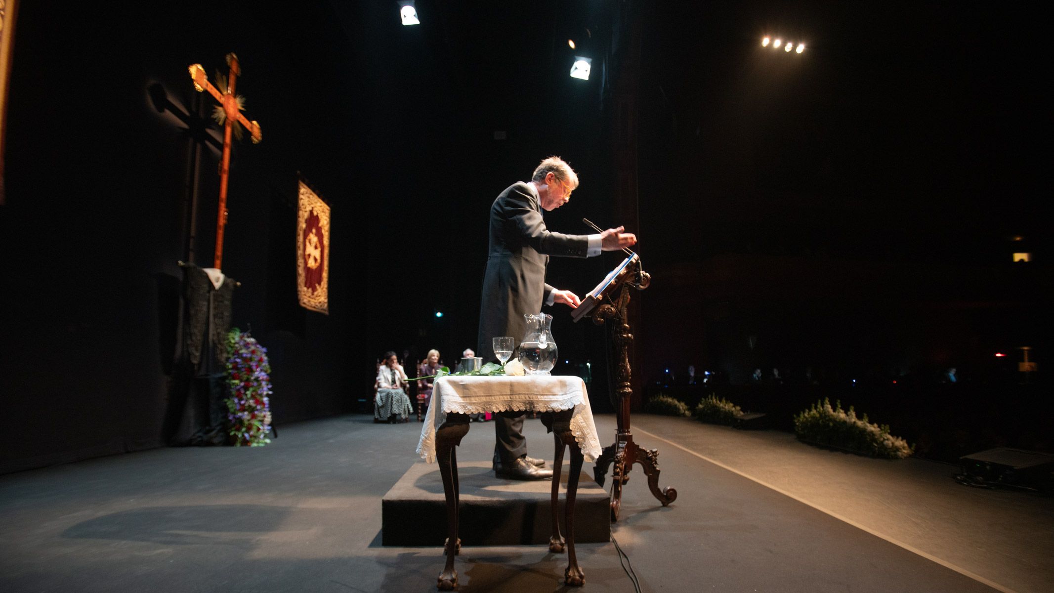 Juan Mera Gracia pronunciando su pregón. 