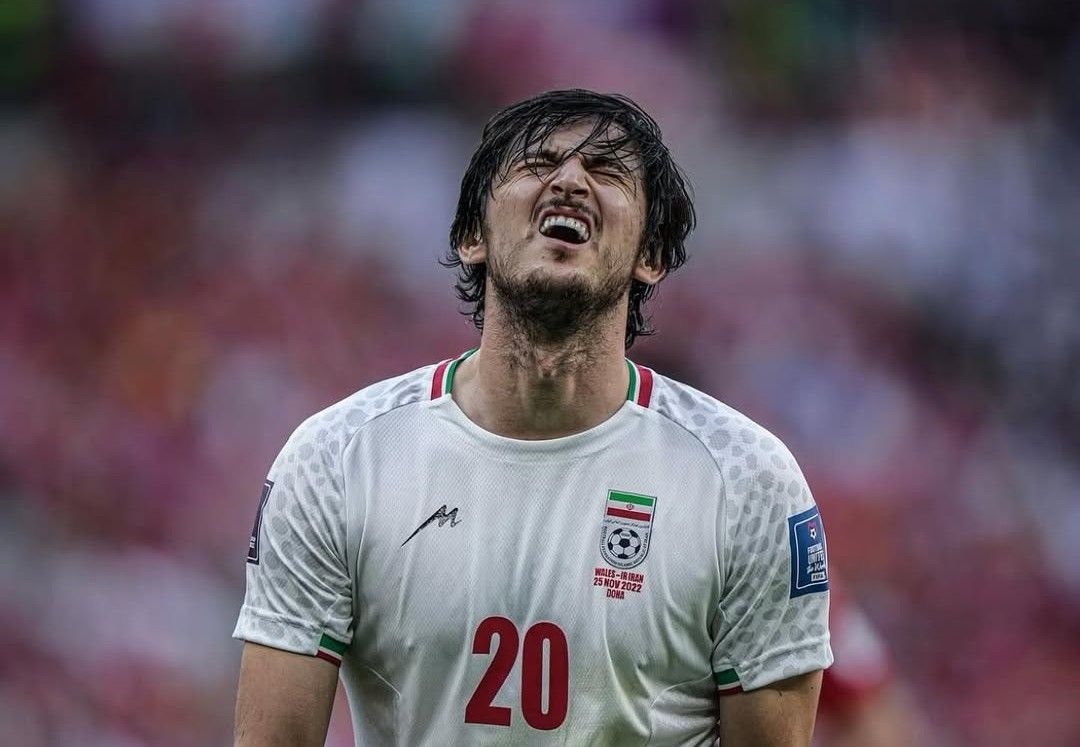 Azmoun con la selección. Azmoun con la selección.