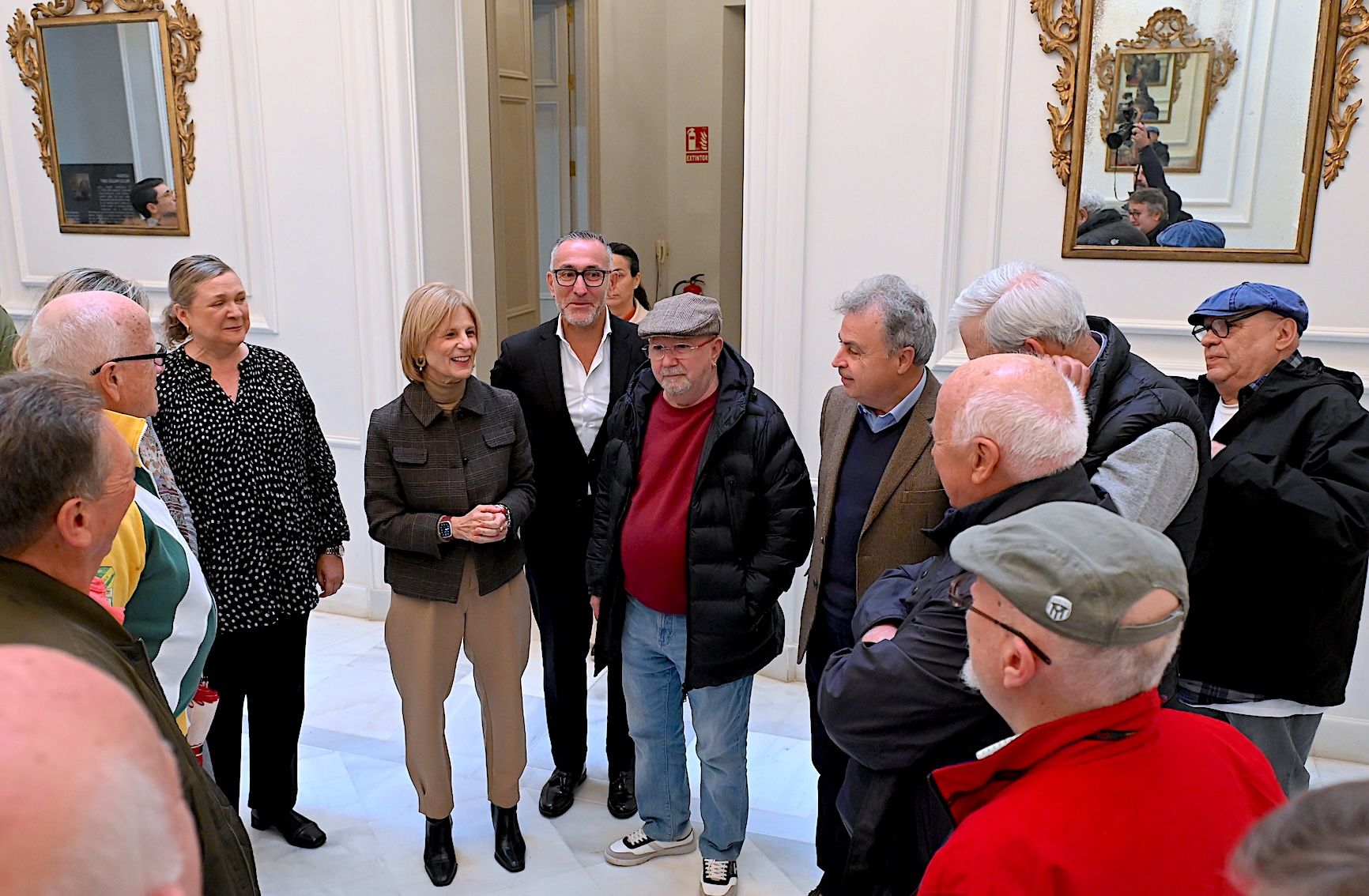 La recepción de la alcaldesa de Jerez. La recepción de la alcaldesa de Jerez.