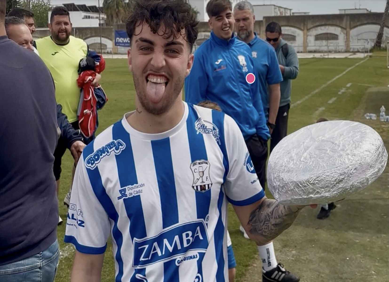 La tortilla con la que el Jerez Industrial celebra sus triunfos.