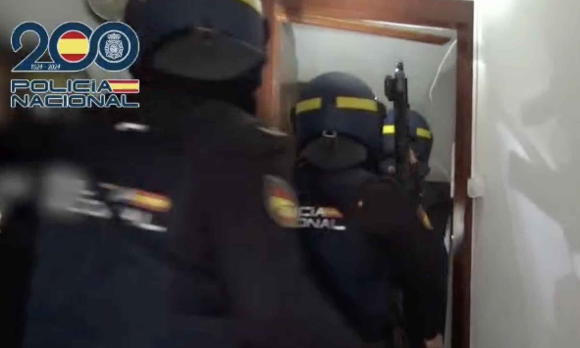 Uno de los registros llevados a cabo por la Policía Nacional.