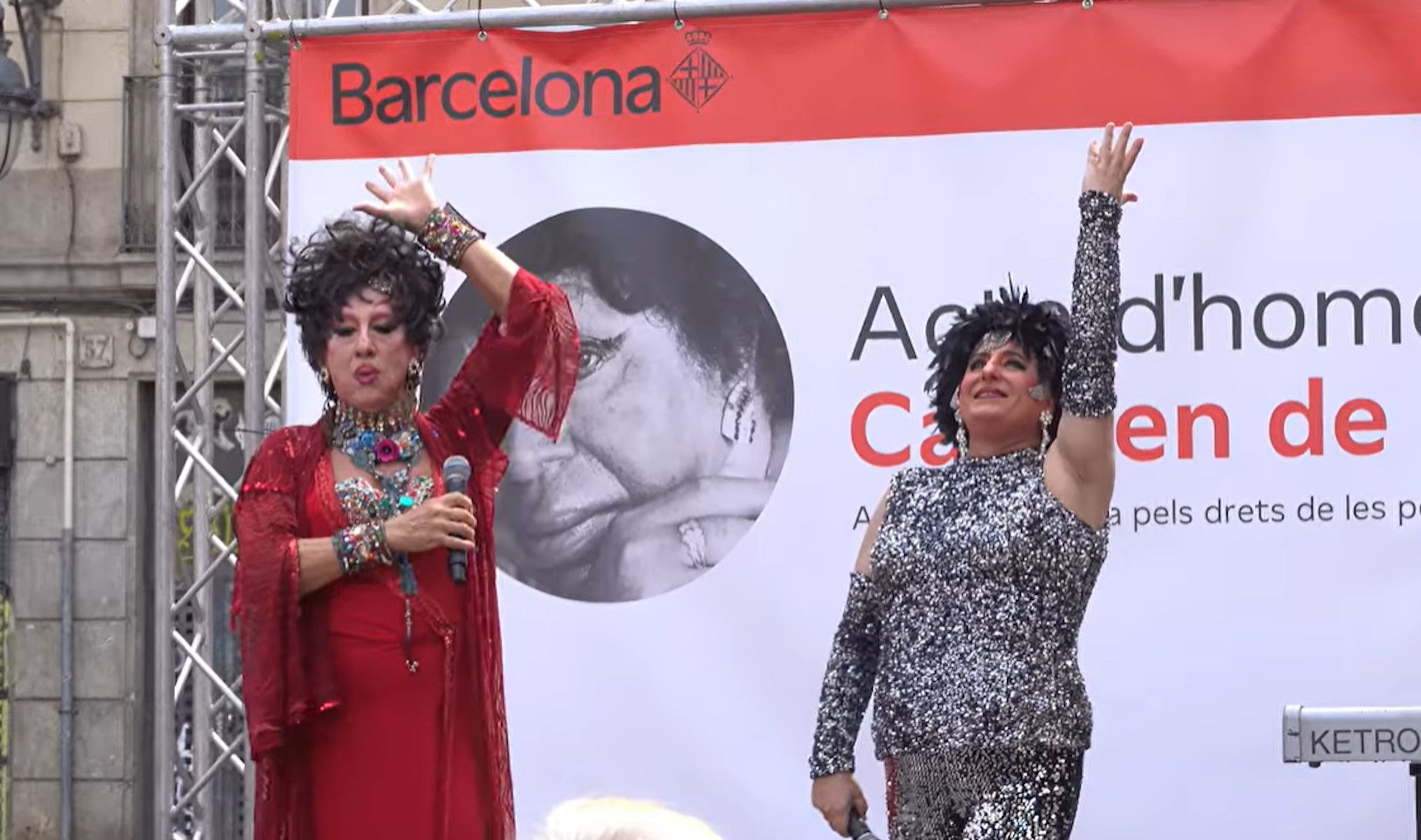 Homenaje a Carmen de Mairena en Barcelona.