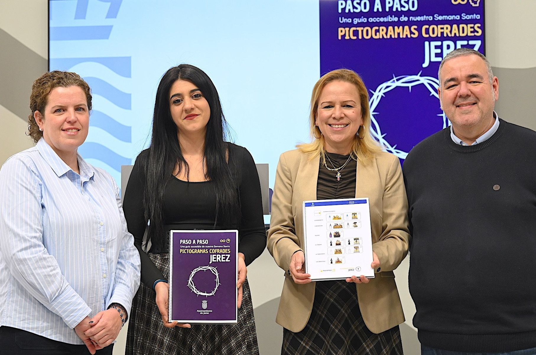 Presentación de pictogramas cofrades para la Semana Santa en Jerez. Presentación de pictogramas cofrades para la Semana Santa en Jerez.