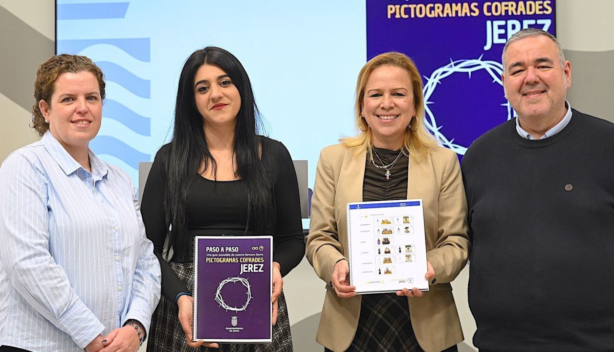 Presentación de pictogramas cofrades para la Semana Santa en Jerez.