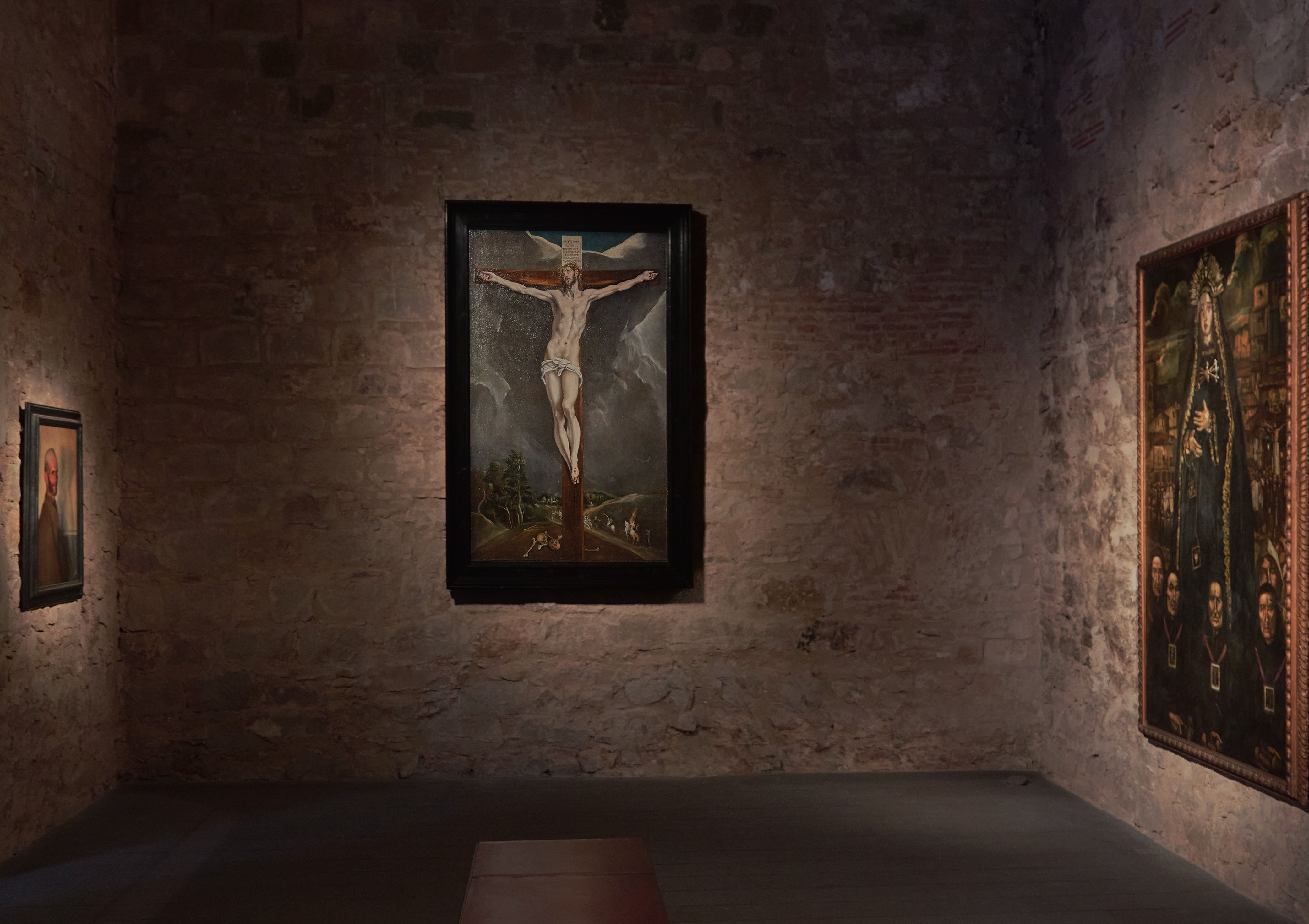 El cuadro 'Cristo en la Cruz' de El Greco, ya expuesto en Barcelona tras abandonar de forma silenciosa Sevilla de forma definitiva. 