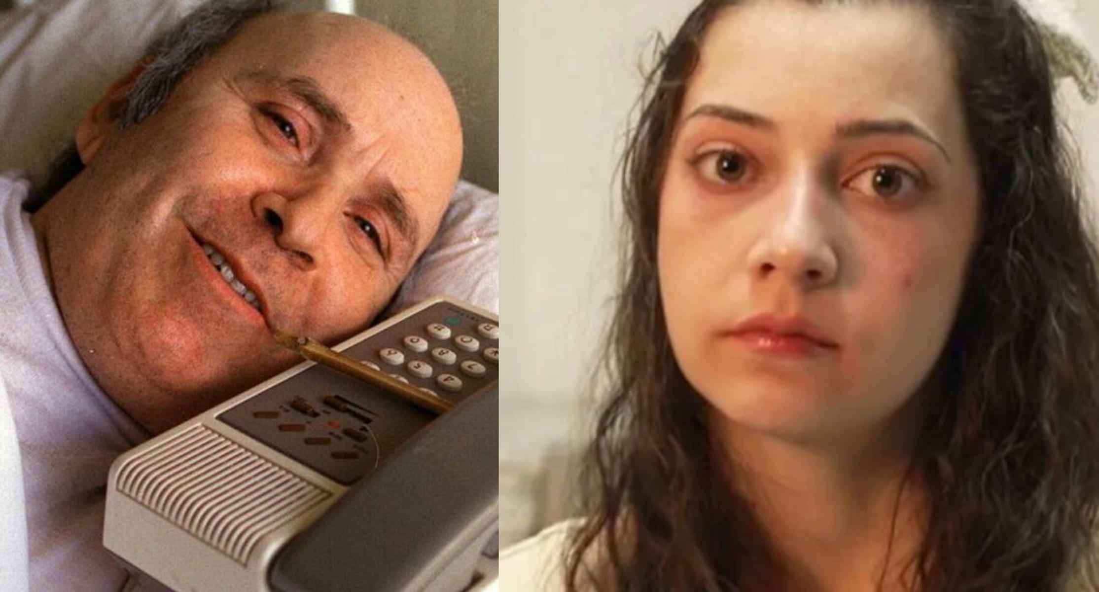 Ramón Sampedro y Noelia, la joven de 25 años que recibirá este jueves la eutanasia.