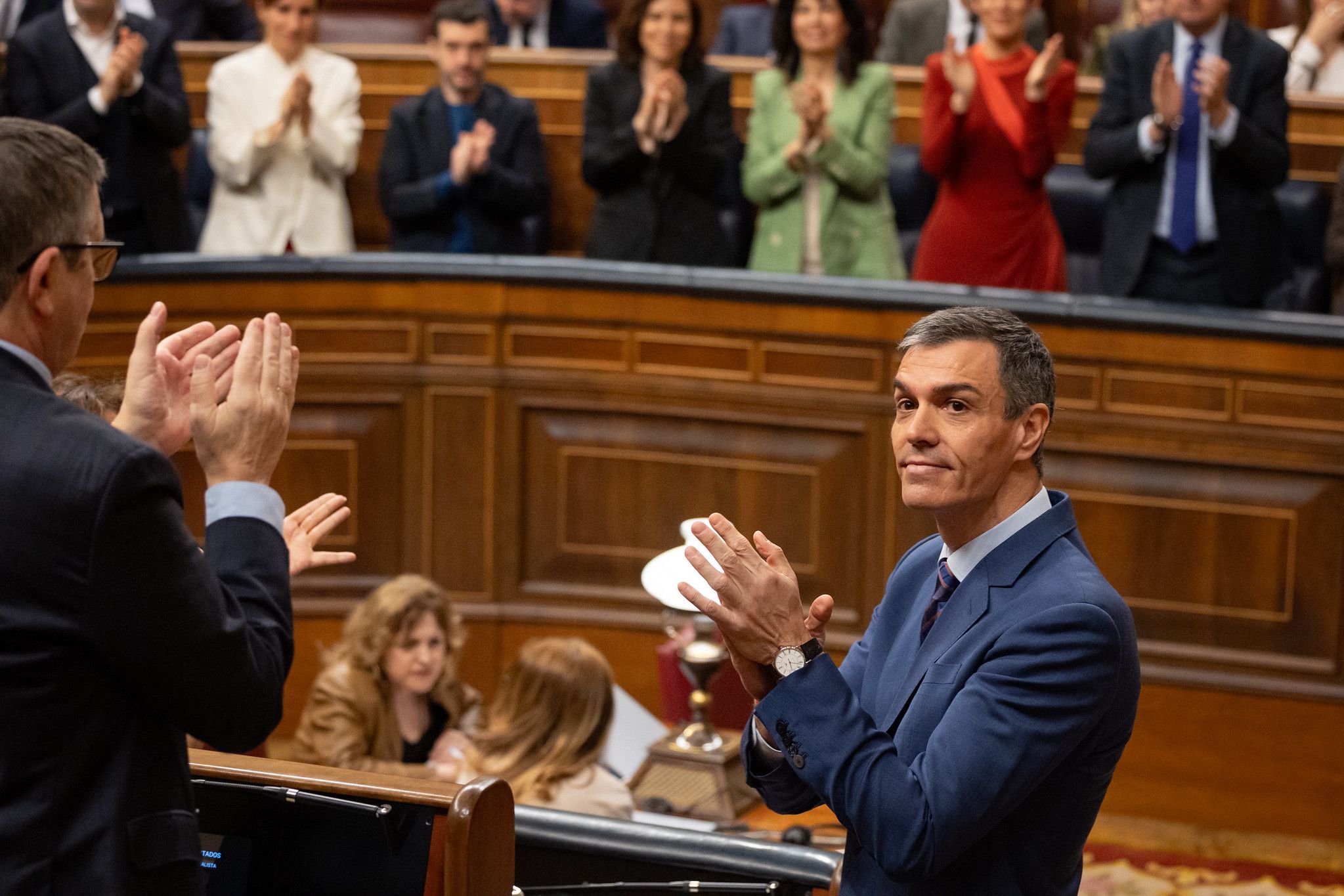 Pedro Sánchez, en el Congreso, este miércoles.