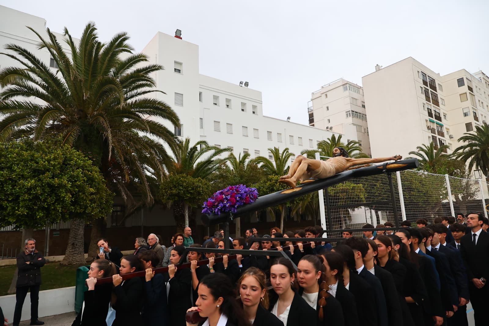 El Vía Crucis celebrado el pasado año.  