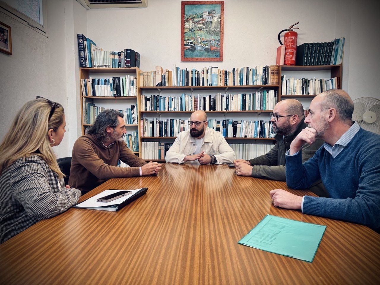 Reunión del Ayuntamiento de El Puerto con la Asociación de vecinos de Valdelagrana. 