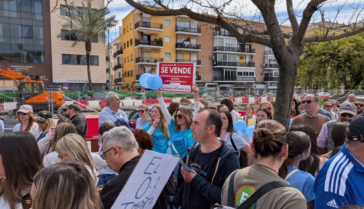 Protesta del sector de la Educación Infantil.