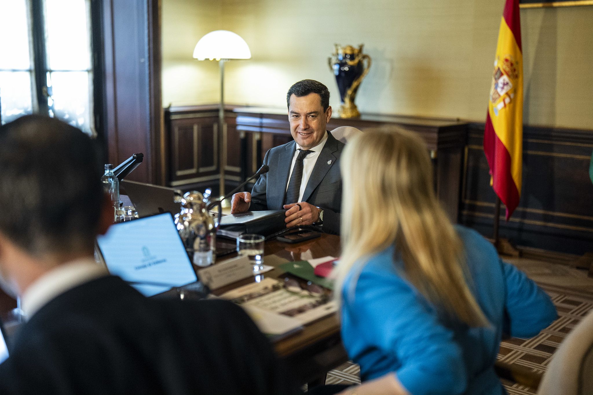 Moreno, en la reunión del Consejo de Gobierno.