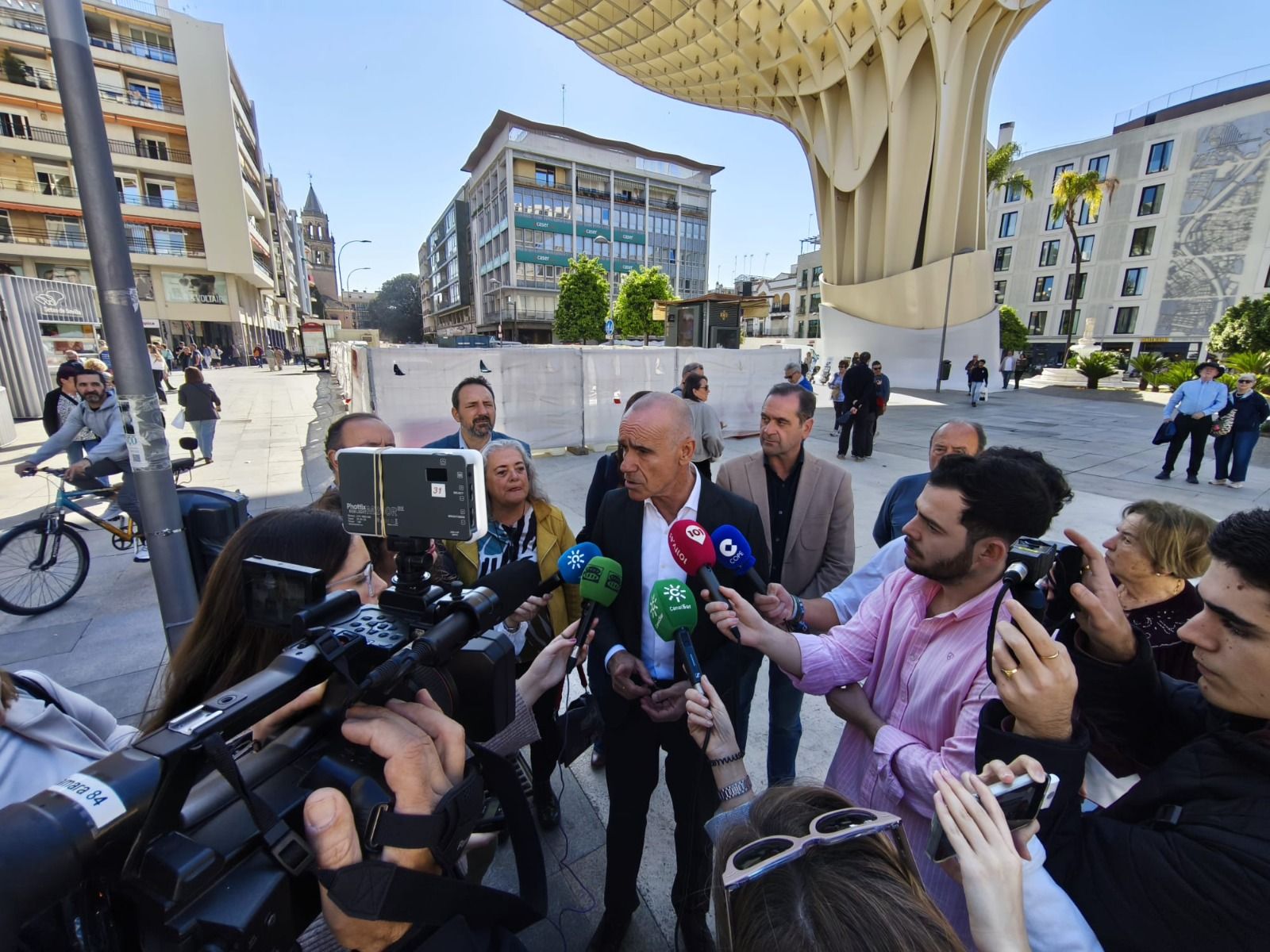 Antonio Muñoz, en la Encarnación, este jueves.