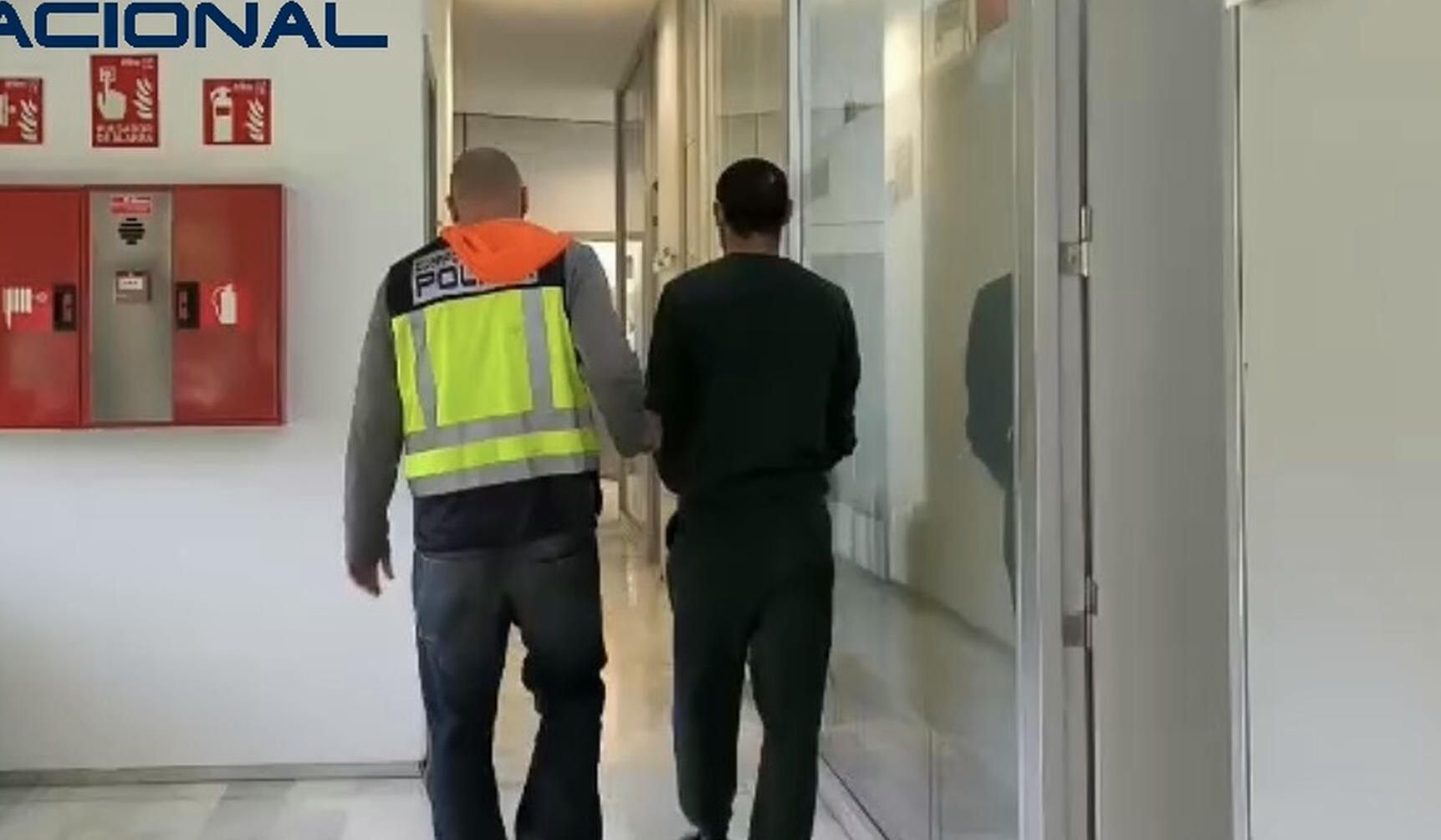 Uno de los detenidos, en una imagen difundida por la Policía Nacional.