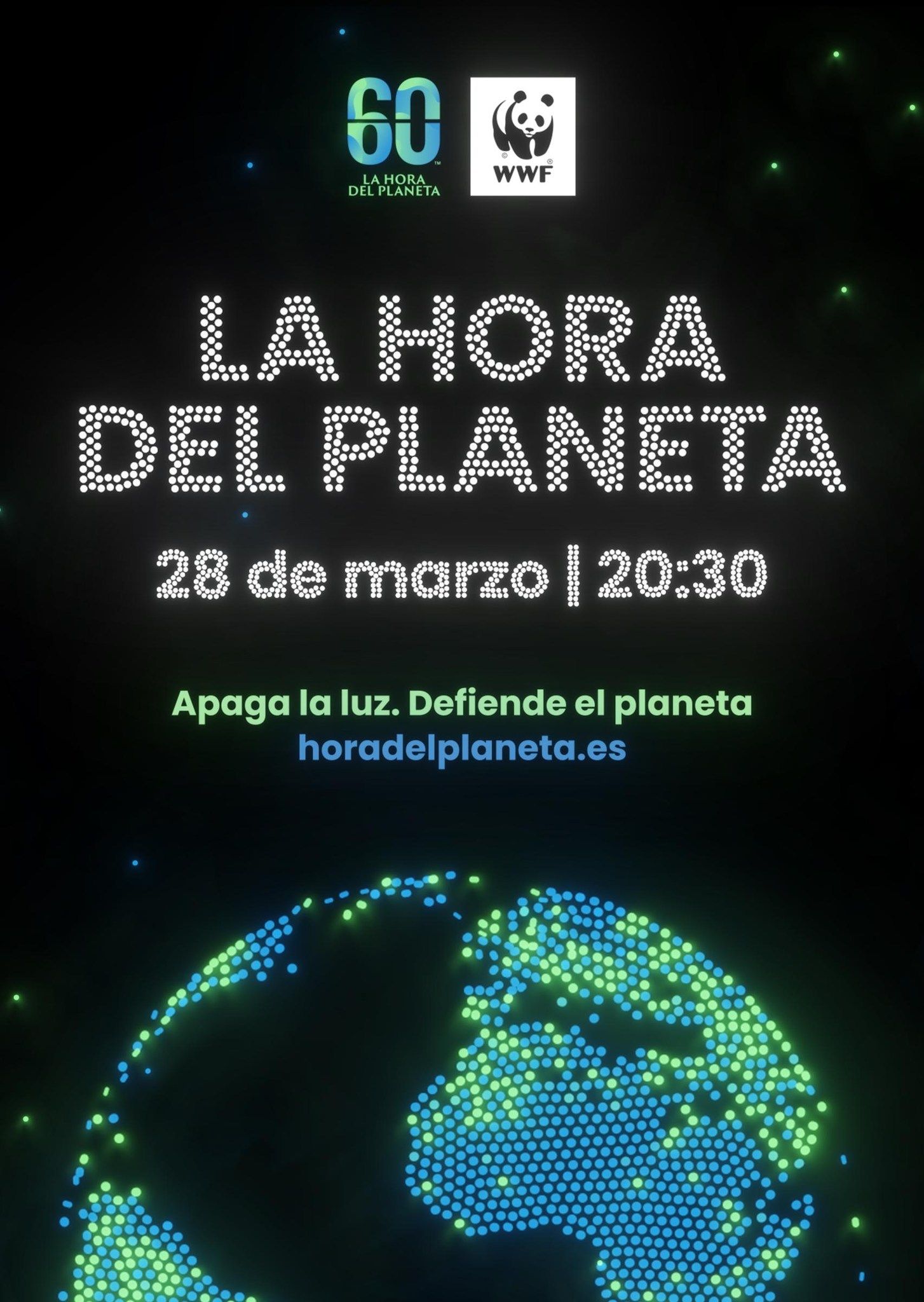 Cartel de La Hora del Planeta.