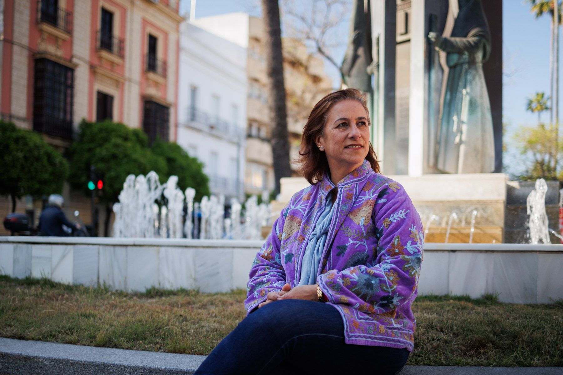 María del Carmen Tejero, hermana mayor del Nazareno, una de las cofradías más relevantes de Jerez.