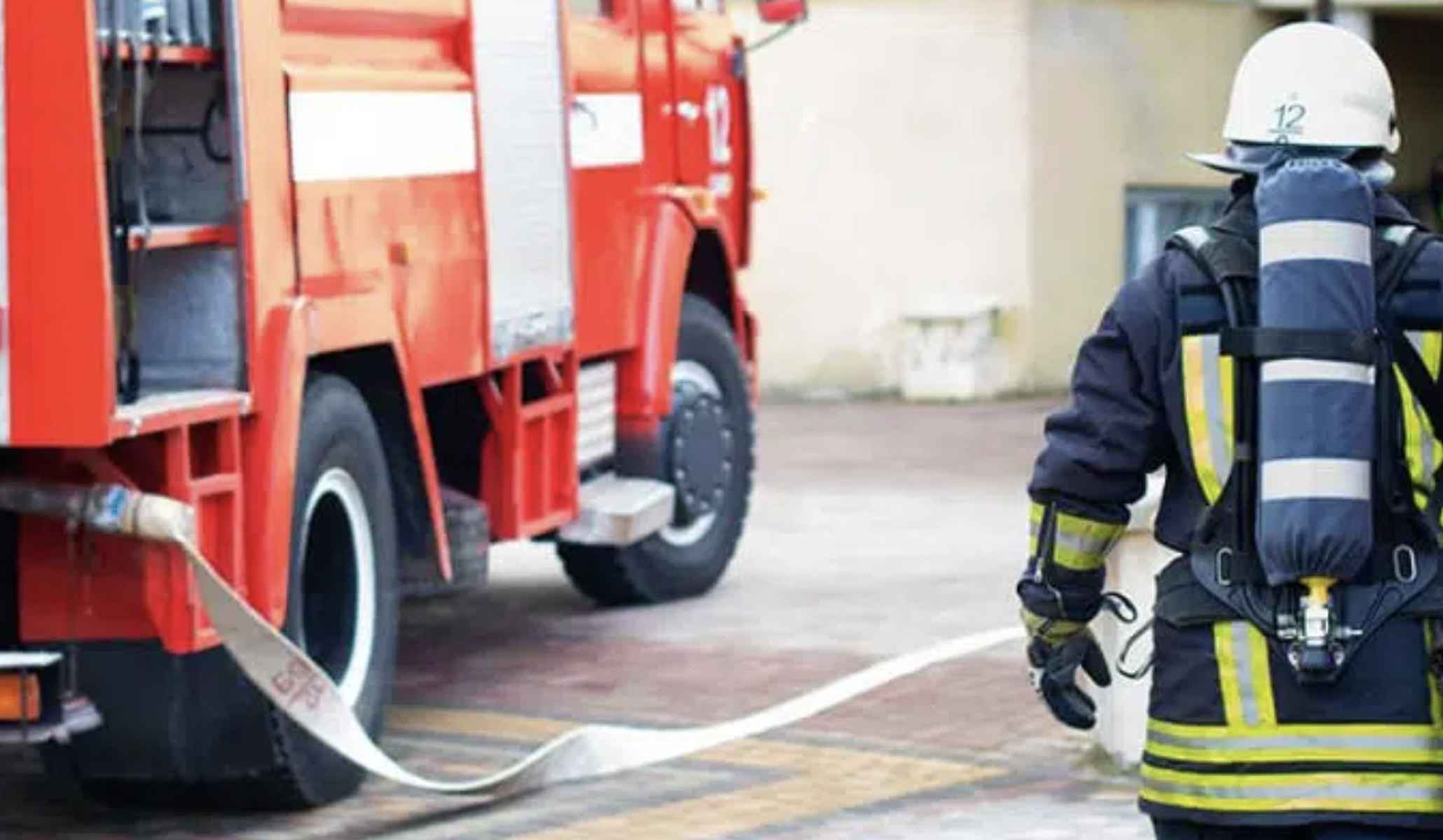 Una intervención de bomberos. Una intervención de bomberos.