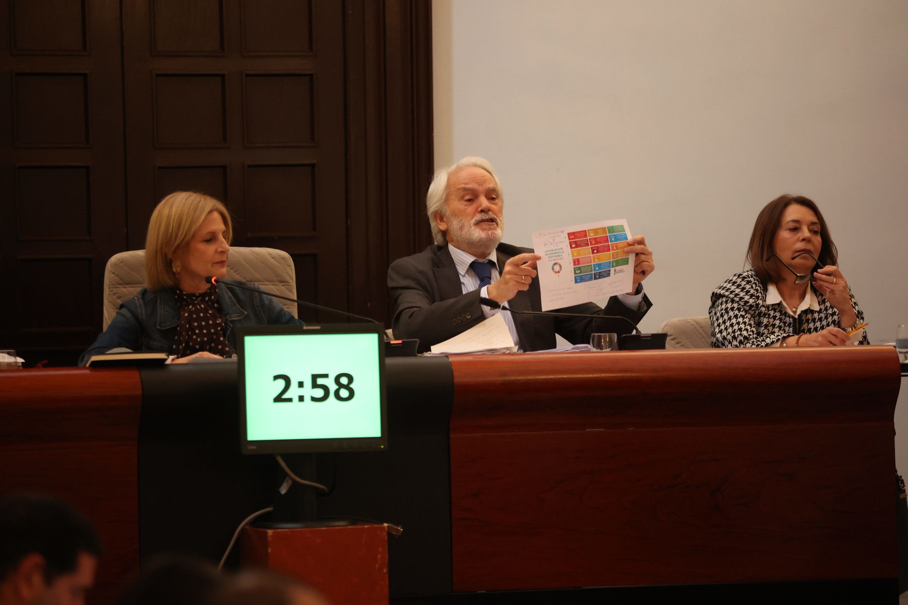 Agustín Muñoz, en el Pleno municipal.