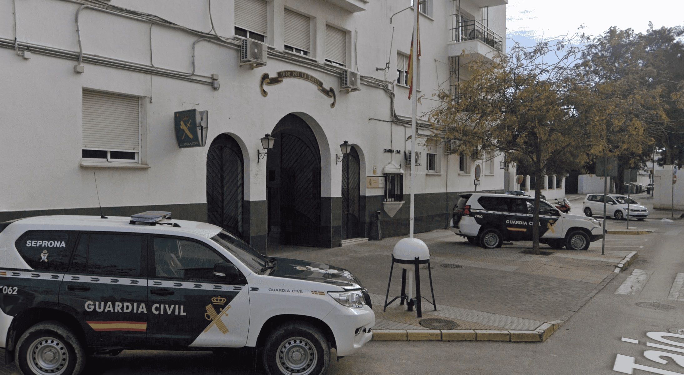 El cuartel de la Guardia Civil en Chiclana.