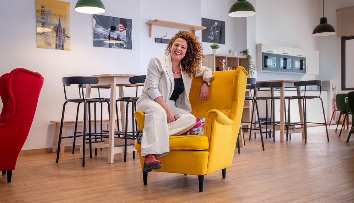 Susana Ginesta, tras la defensa de su tesis.