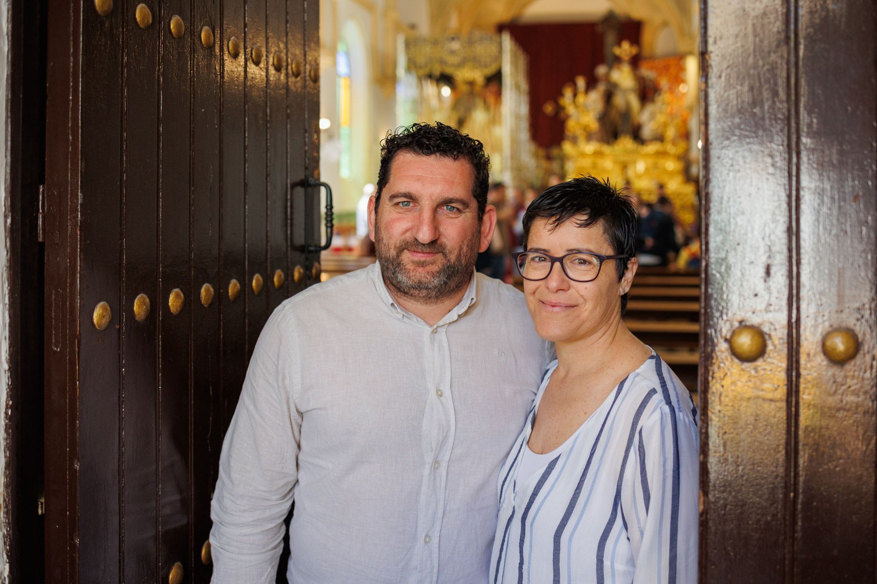 Charo Muñoz y David Rodríguez posando para lavozdelsur.es