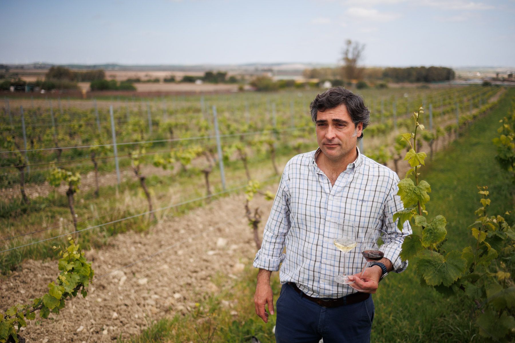 José Carlos Ferris, posando en la Finca La Pintora de Rota. José Carlos Ferris, posando en la Finca La Pintora de Rota.