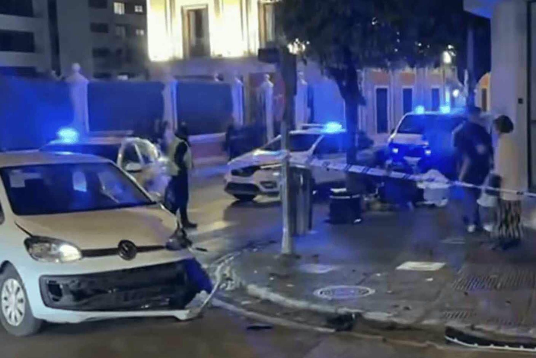 El accidente entre calle Paúl y Nuño de Cañas con calle Santo Domingo en Jerez