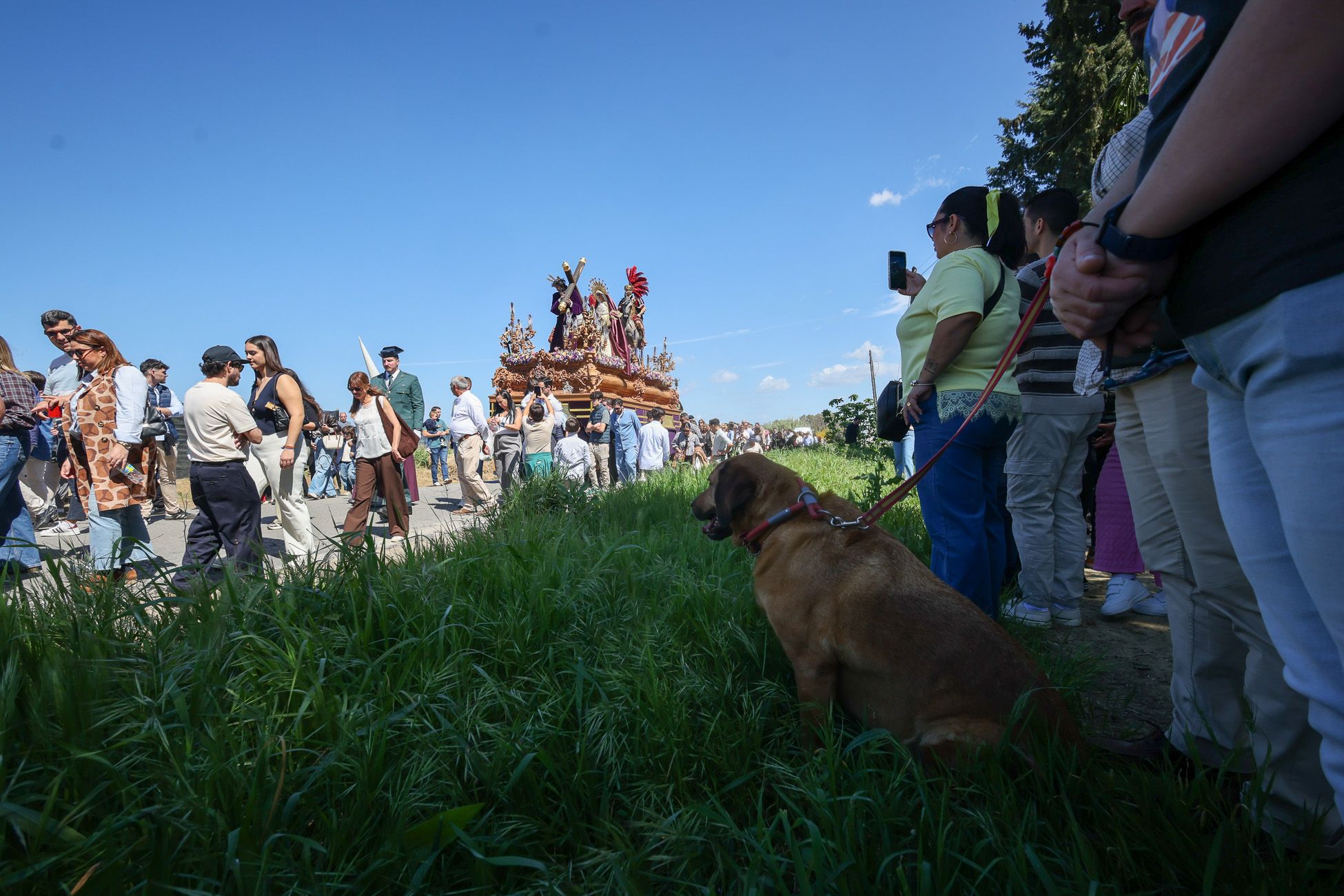 La larga caminata hasta llegar al centro de Jerez. 