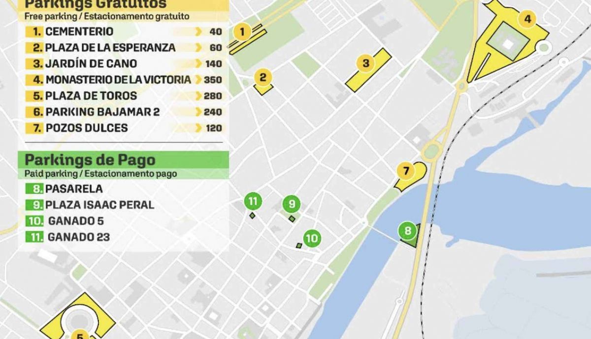 El dispositivo de aparcamiento impulsado por el Ayuntamiento de El Puerto.