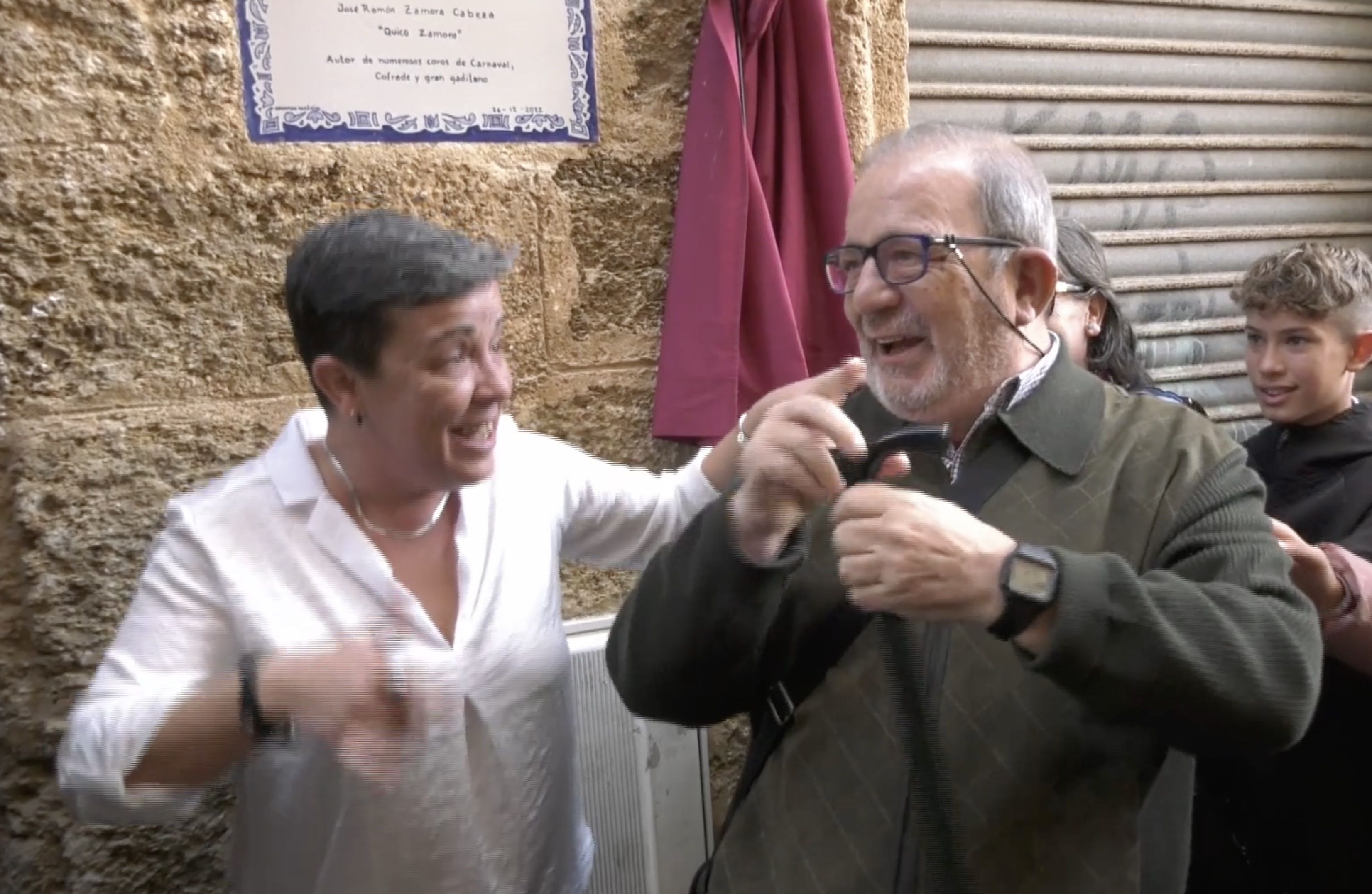 Quico Zamora, en el homenaje recibido en su casa natal en 2022. Quico Zamora, en el homenaje recibido en su casa natal en 2022.